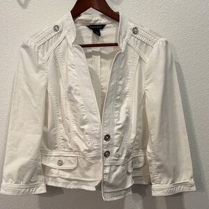 White House Black Markey Off-White Women's Blazer